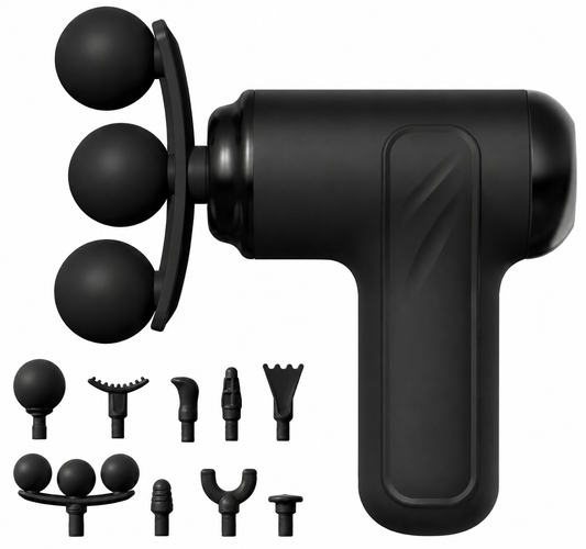 Reckx Basic Massage Gun with interchangeable attachments