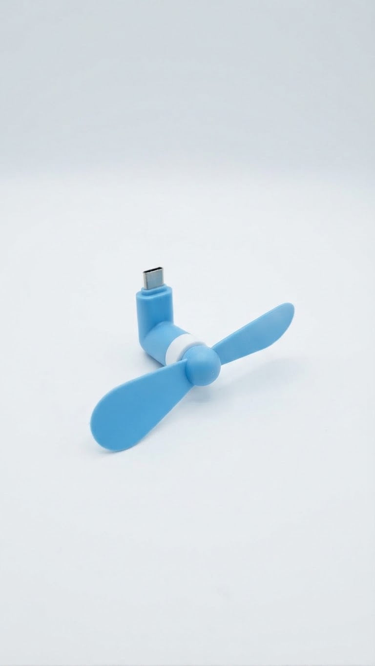 Reckx Cool Breeze Mini Fan, Baby Blue