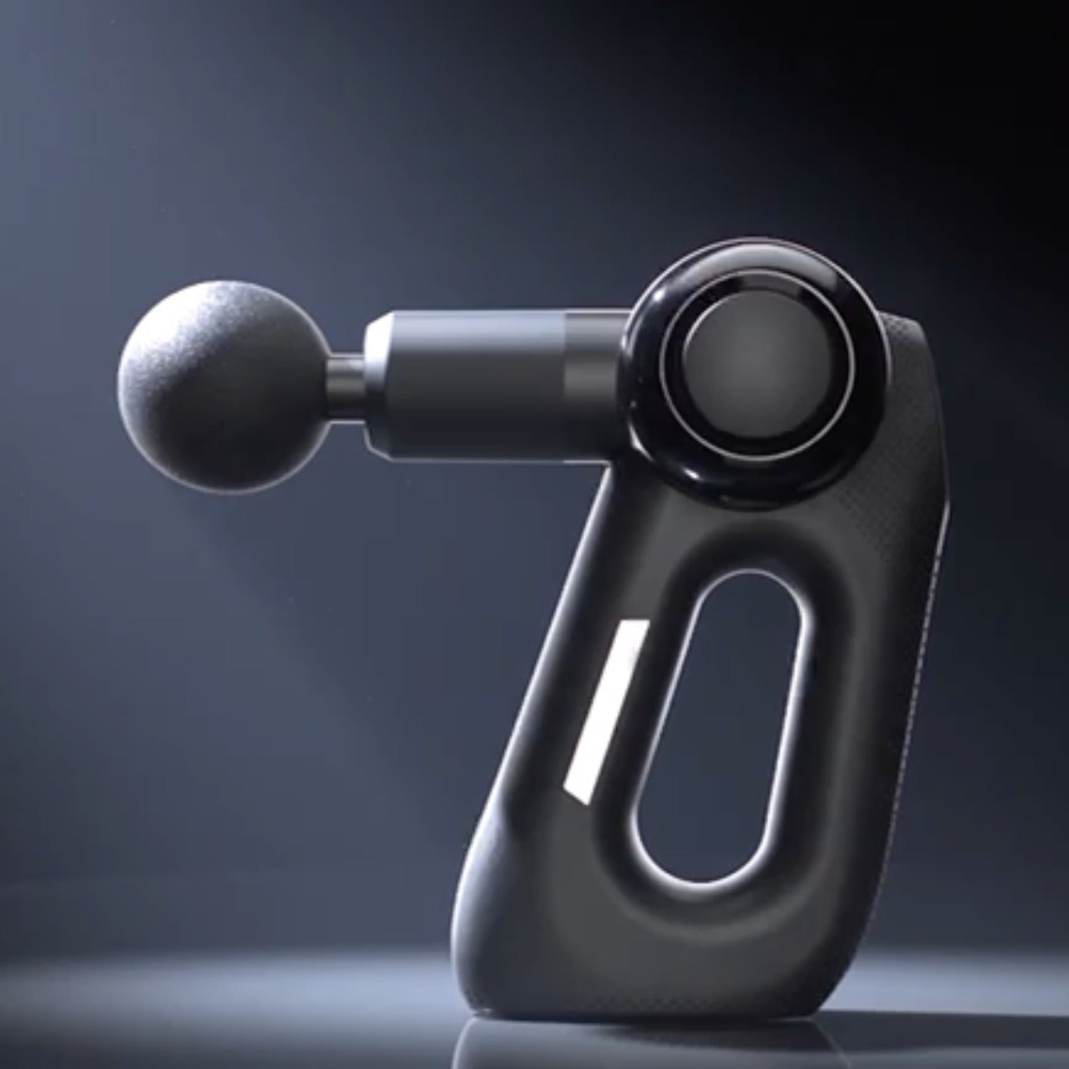 Reckx 180° Multi-Angle Percussion Massage Gun, studio hero shot
